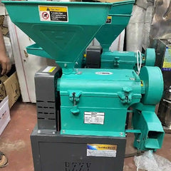 6n80 Single mini rice mill machine With Motor 3 HP Copper Mini Rice Mill