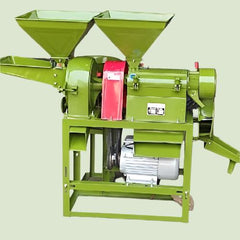 4 In One Mini Combined Rice Mill Machine with motor