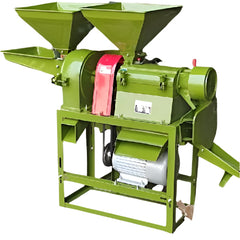 4 In One Mini Combined Rice Mill Machine with motor